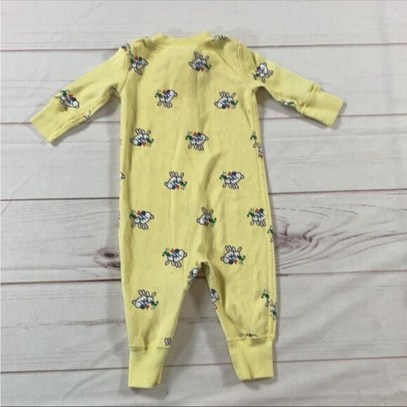 Hanna Andersson Yellow Bunny Zip Up Sleeper - Picture 2 of 7